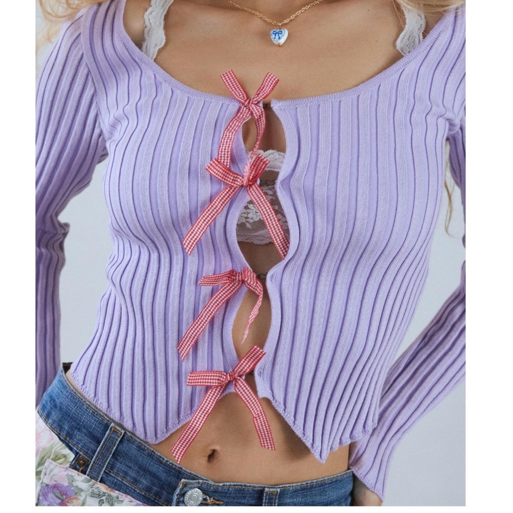 Ribbed Knit Cardigan🎀 - Picture 2 of 6